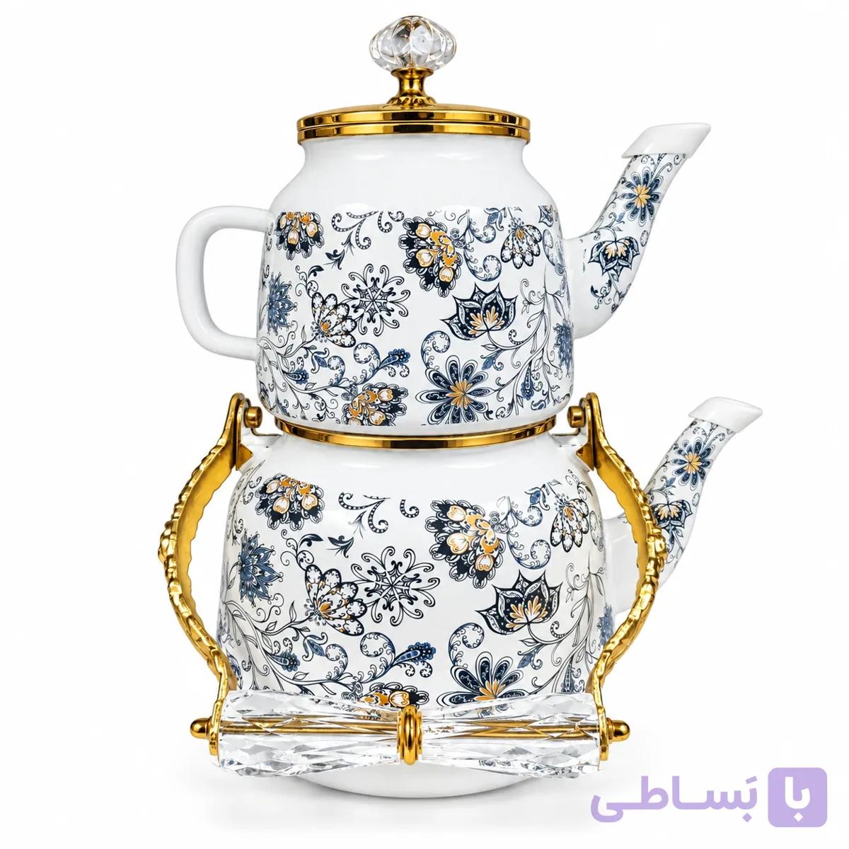 کتری و قوری لعابی وارداتی — تصویر 1