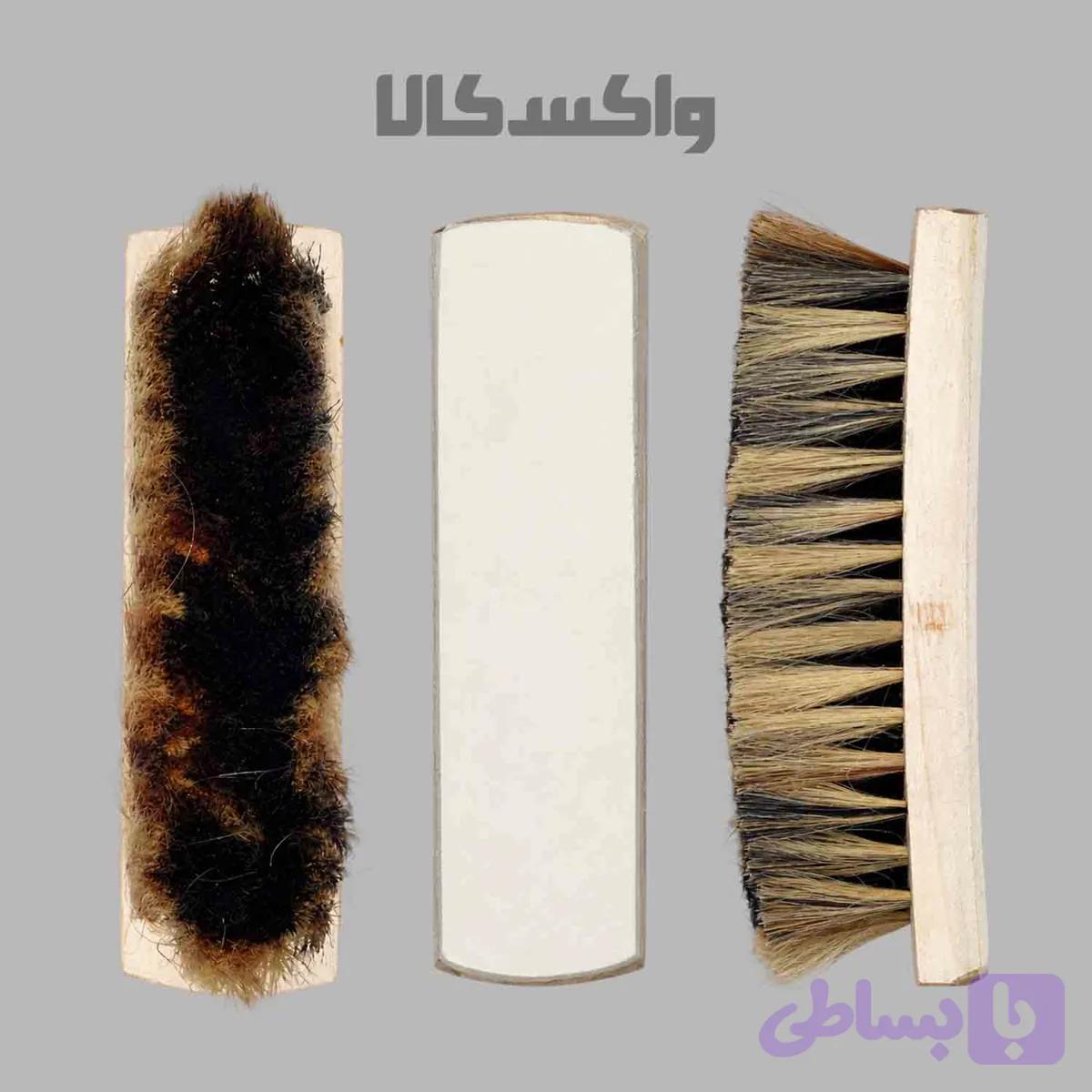 برس واکس کفش چوبی مویی