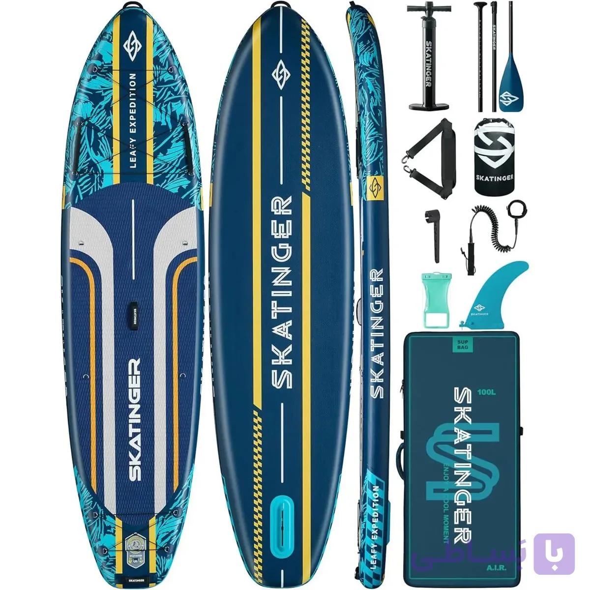 پدل برد بادی skatinger مدل leafy expedition blue