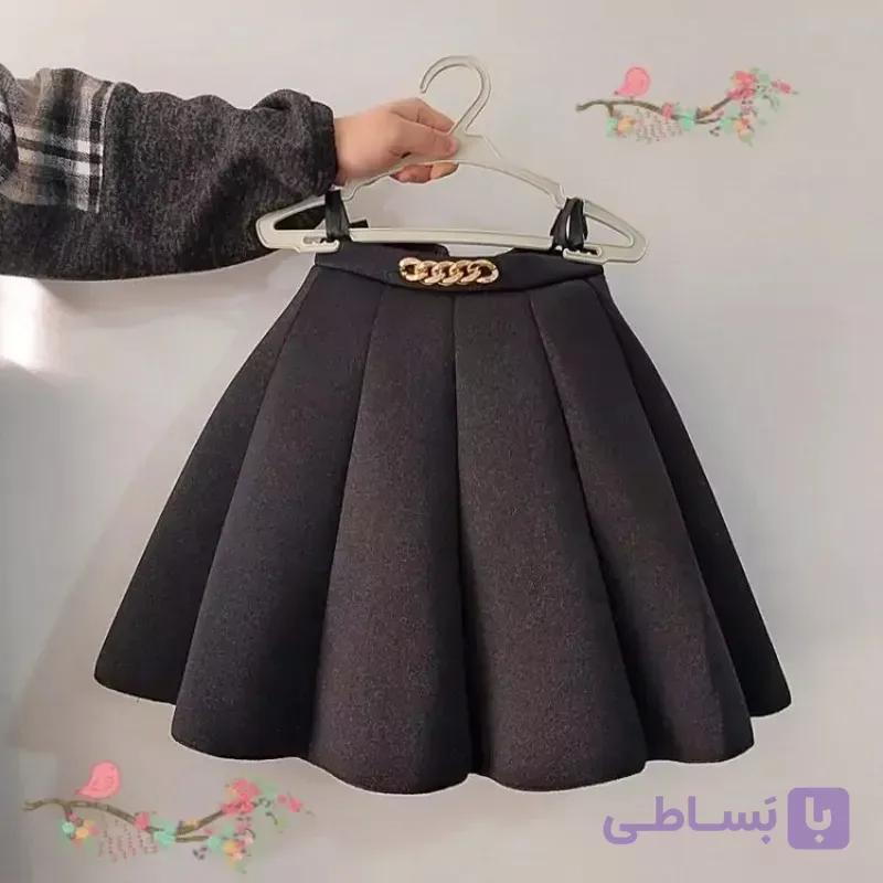 دامن لمه ساندویچی مجلسی دخترانه