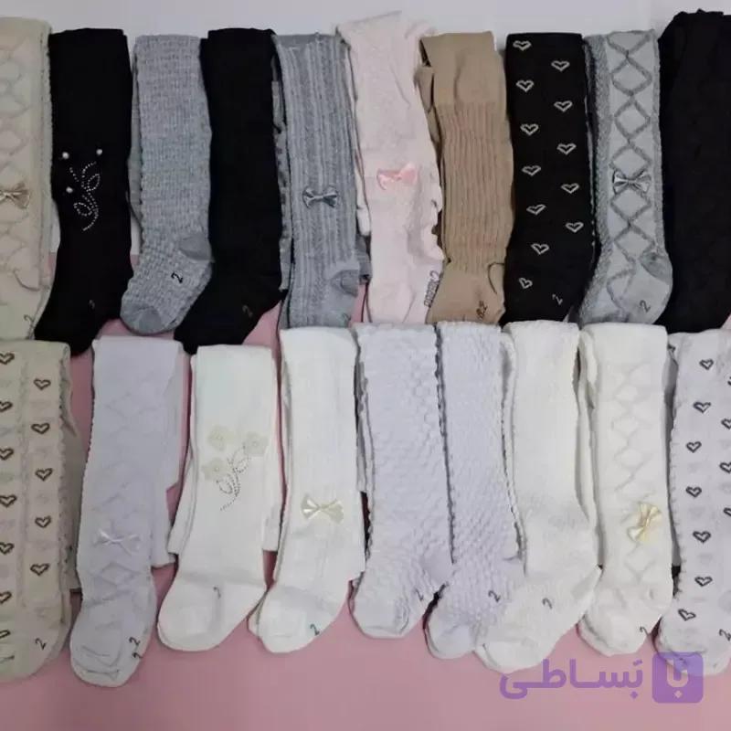 جوراب شلواری دخترانه شیک و مجلسی | مدل خوش رنگ و راحت برای استایل دخترانه