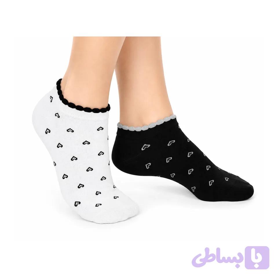 جوراب زنانه ساق کوتاه اعلاء 2 عددی مدل s117 کد10161