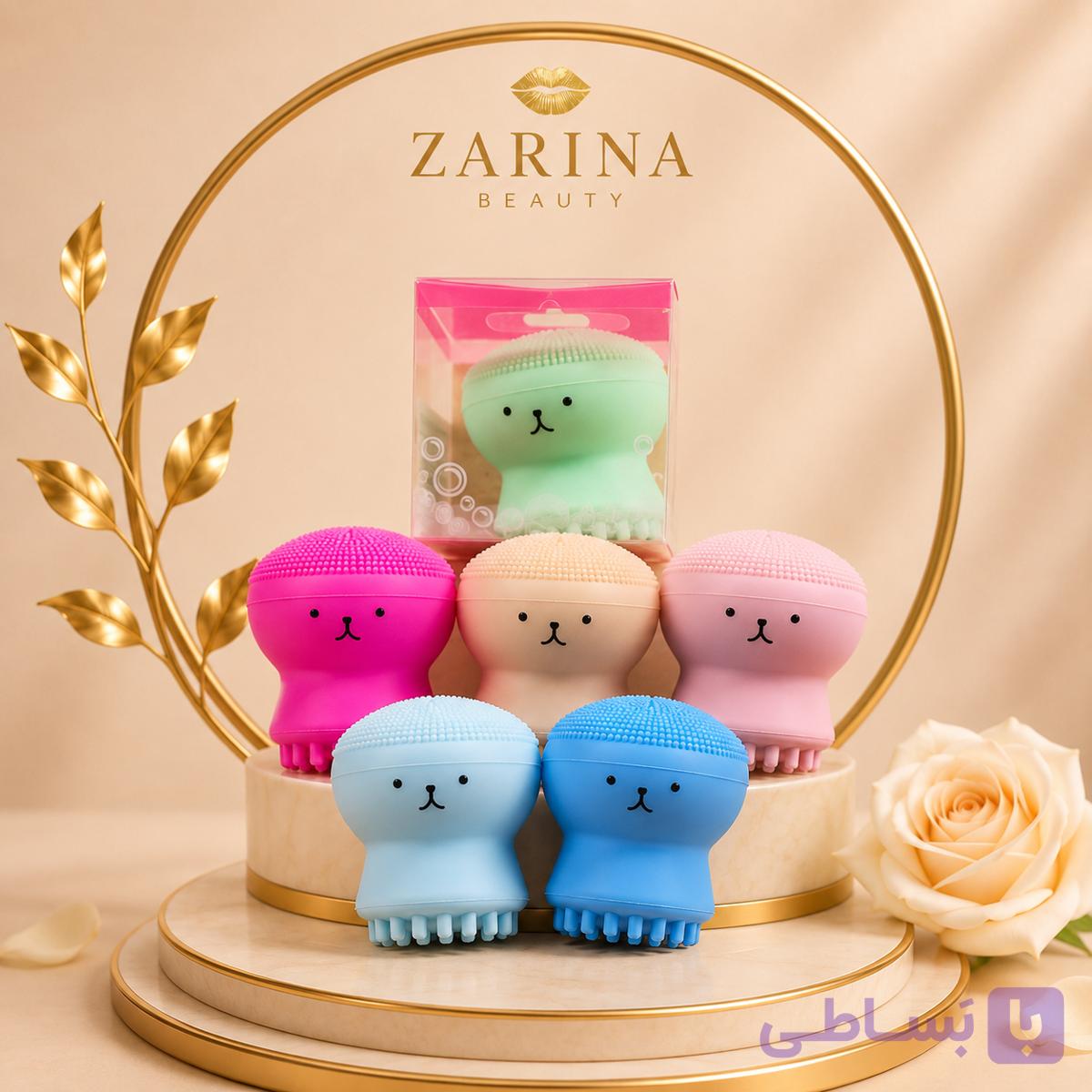 فیس براش عروسکی  هشت پا مخزن دار کیفیت عالی