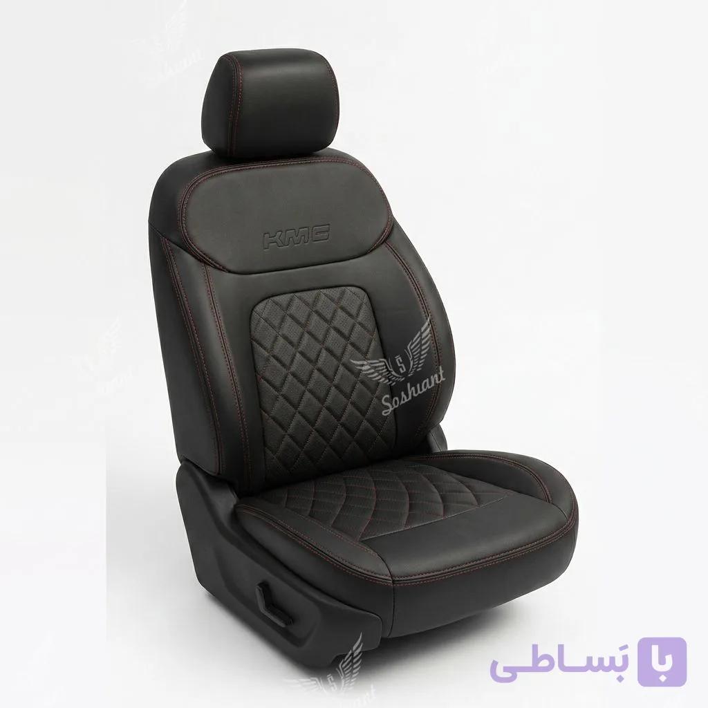 روکش صندلی KMC T9 چرم مشکی — تصویر 1