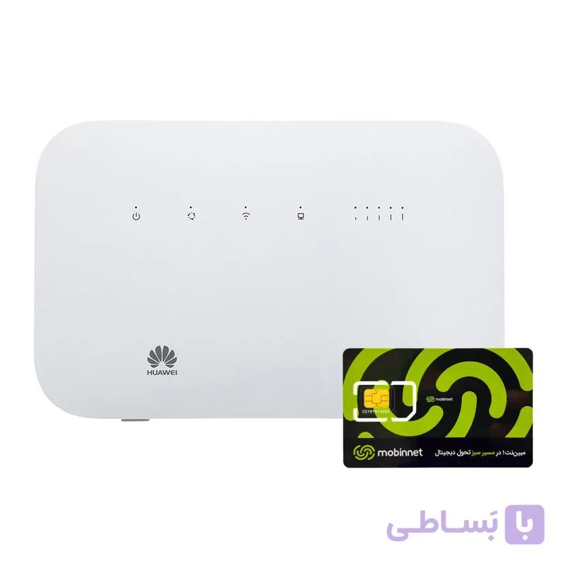 مودم 2G/3G/4G/4.5G/TD-LTE مبین نت مدل B612 به همراه سیم کارت مبین نت با بسته 200 گیگ یکساله — تصویر 1