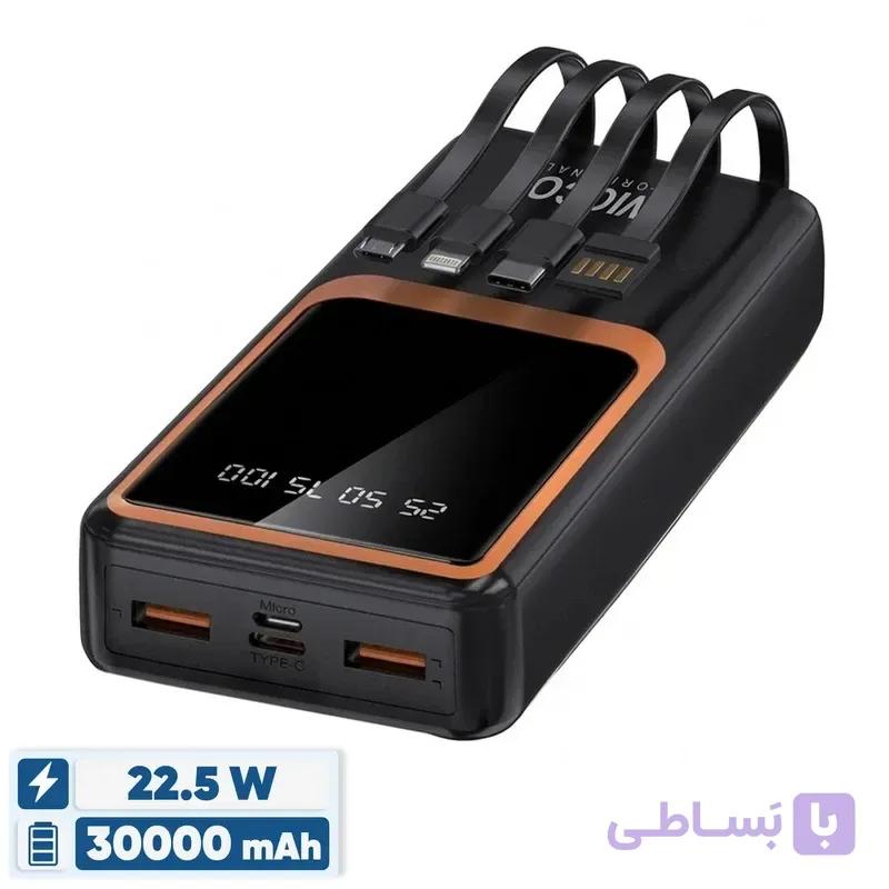 پاوربانک 22.5 وات ویکو مدل WP 32 ظرفیت 30000 میلی‌آمپرساعت — تصویر 1