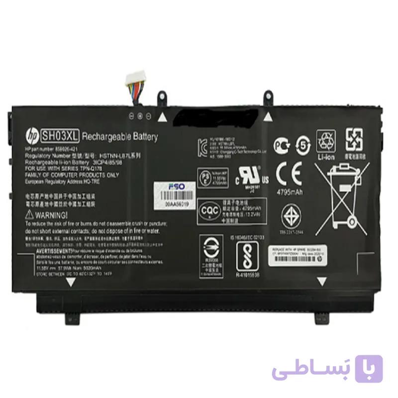 باتری لپ تاپ اچ پی مدل Pavilion 13-AC_CN03XL-SH03XL مشکی داخلی — تصویر 1
