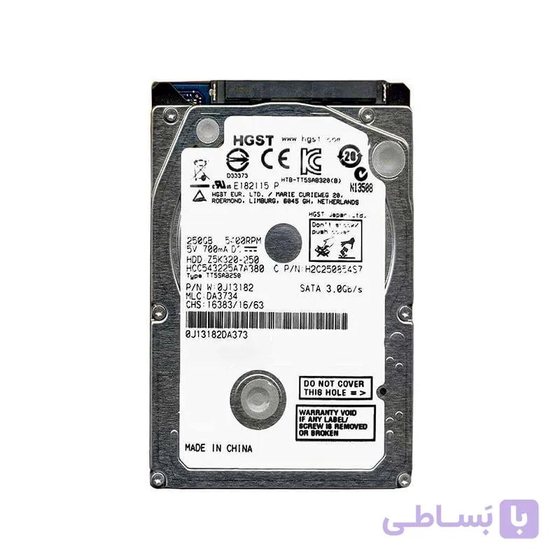 هارد دیسک لپ تاپ اچ جی اس تی ظرفیت 250 گیگابایت