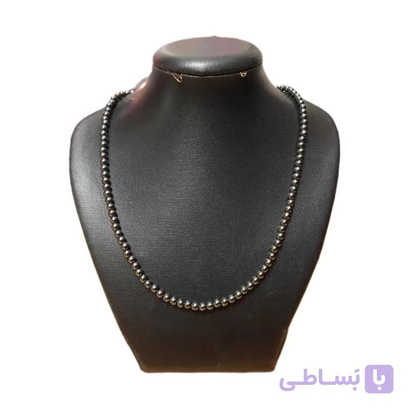 گردنبند سنگ طبیعی حدید مدل ماتیلدا — تصویر 1