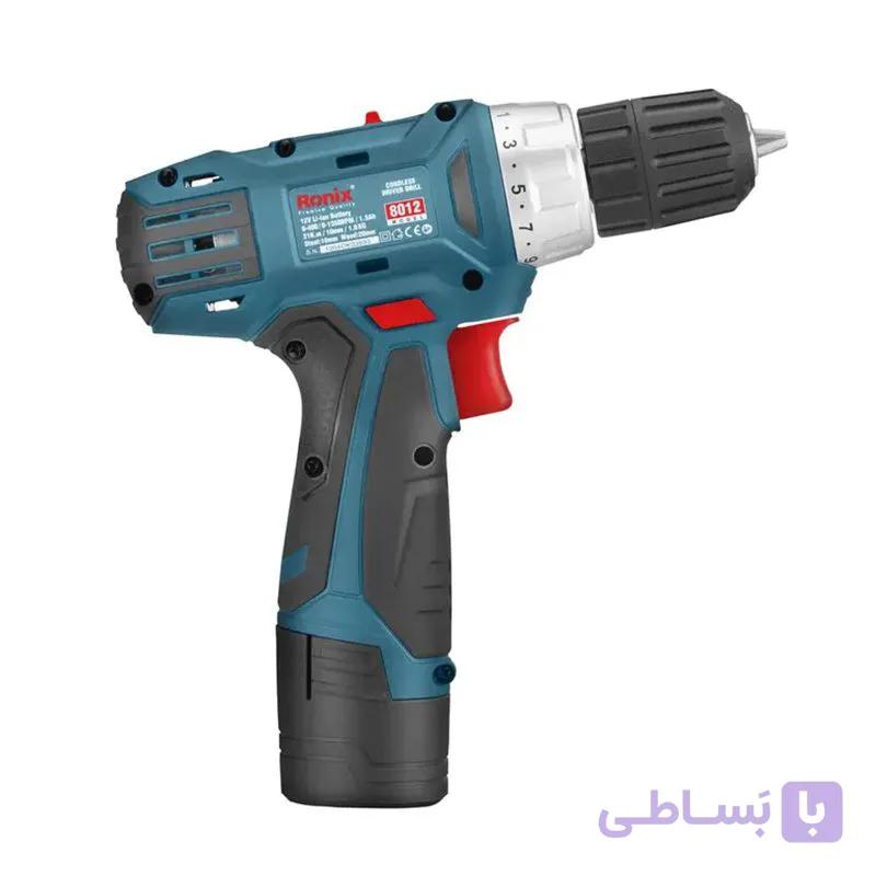 پیچ گوشتی شارژی رونیکس مدل 8012 — تصویر 1