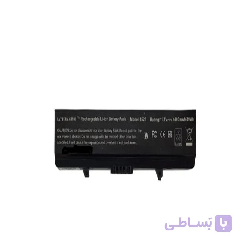 باتری لپ تاپ دل Inspiron 1525-1526-1545-6Cell مشکی-49 وات ساعت — تصویر 1