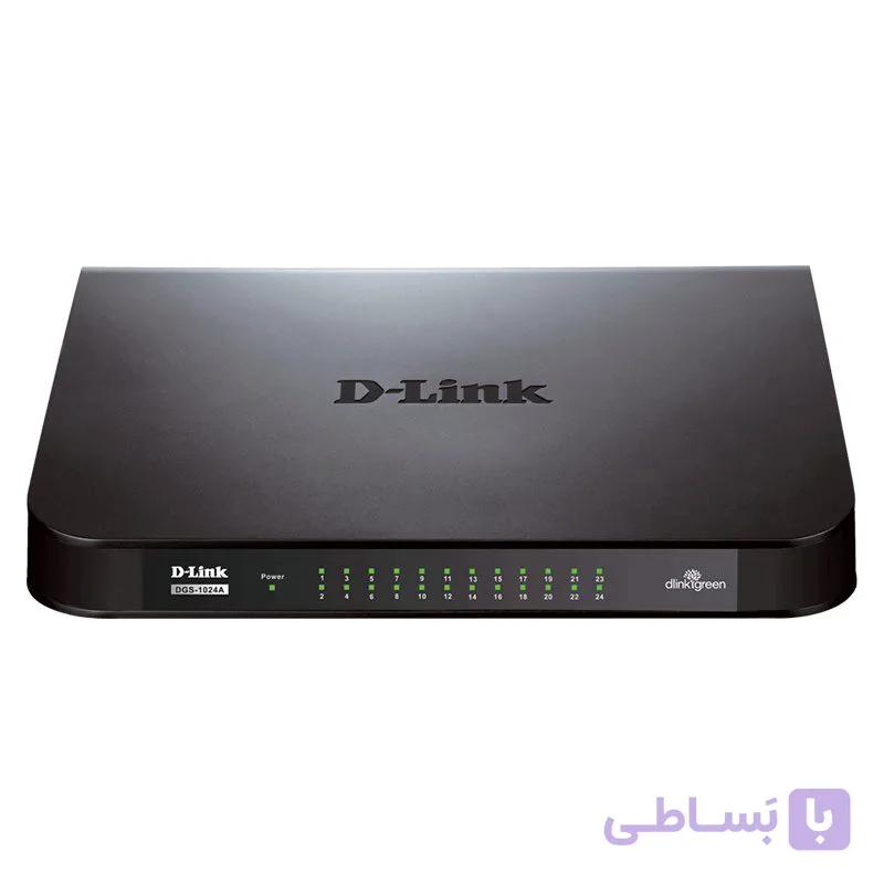 سوییچ 24 پورت غیرمدیریتی دی-لینک مدل DGS-1024A — تصویر 1