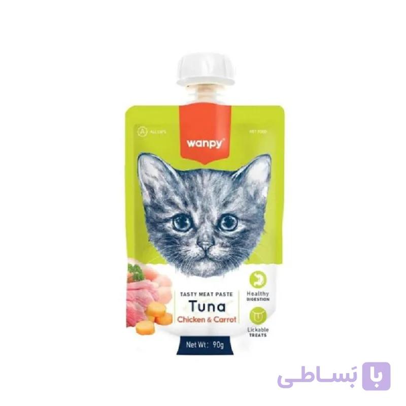 پودینگ گربه ونپی با طعم مرغ و هویج ونپی 90 گرم Wanpy Pudding — تصویر 1