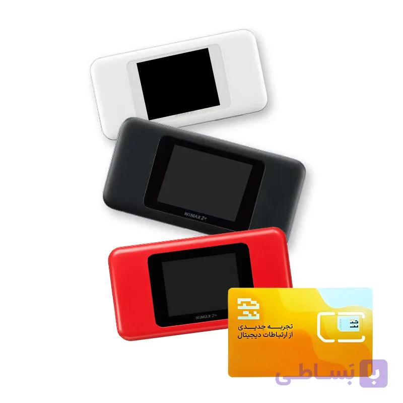 مودم 4.5G/TD-LTE قابل حمل ای یو هوآوی مدل Speed Wifi Next W06 به همراه سیم کارت تک نت 300 گیگ یک ساله — تصویر 1