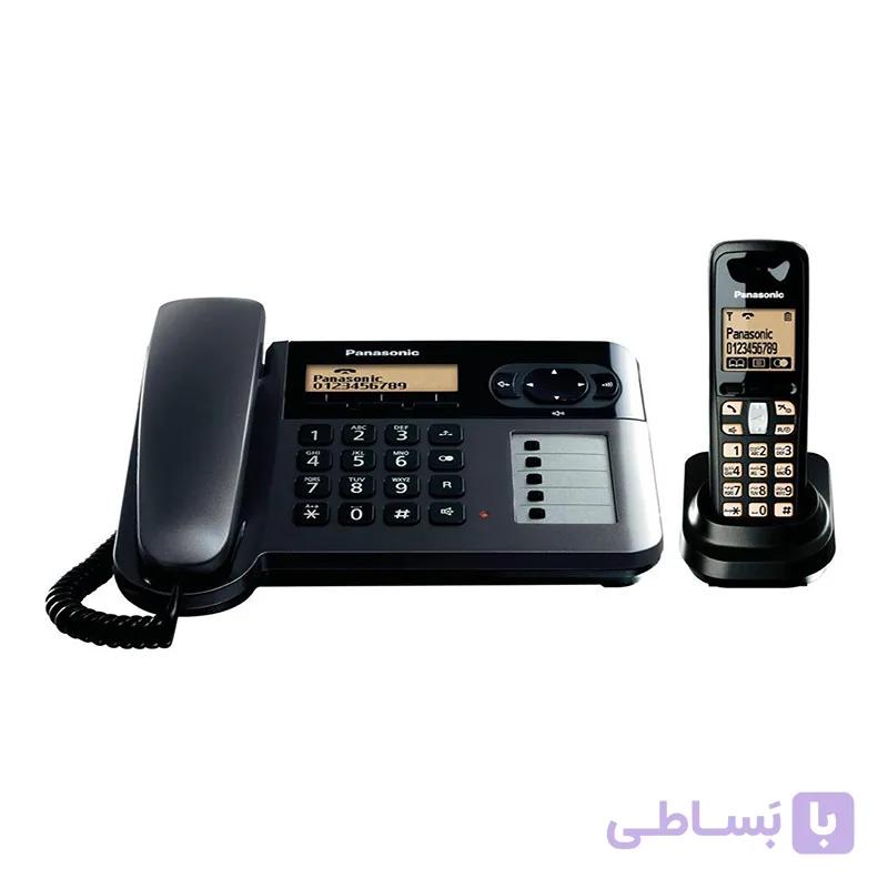 تلفن سیمی پاناسونیک مدل KX-TG6451BX همراه یک گوشی بی‌سیم