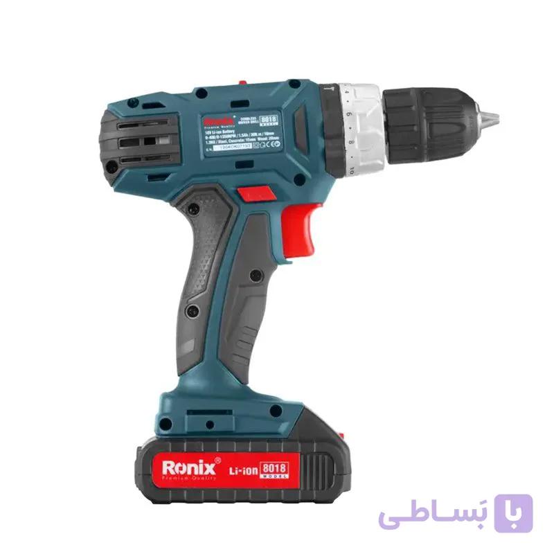 پیچ گوشتی شارژی رونیکس مدل 8018 — تصویر 1