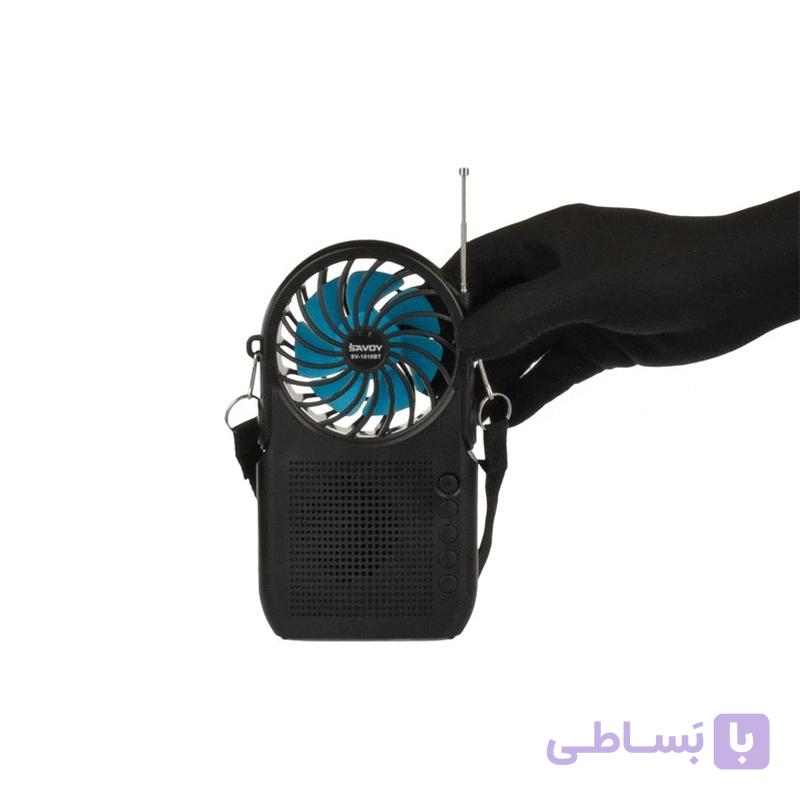 رادیو اسپیکر پنکه دار ساووی مدل SV-1010BT SAVOY — تصویر 1