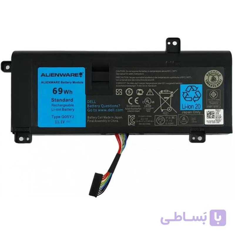 باتری لپ تاپ دل Alienware M14X-P18G_G05YJ داخلی اورجینال — تصویر 1