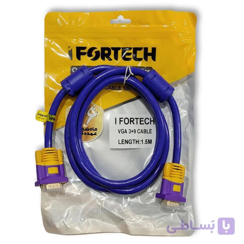 کابل 1.5 متری VGA آیفورتک مدل Ifortech 3+6 IF-1.5M