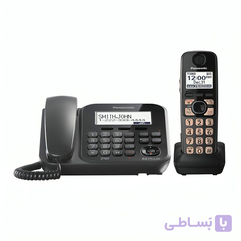 تلفن سیمی پاناسونیک مدل KX-TG4771C همراه یک گوشی بیسیم
