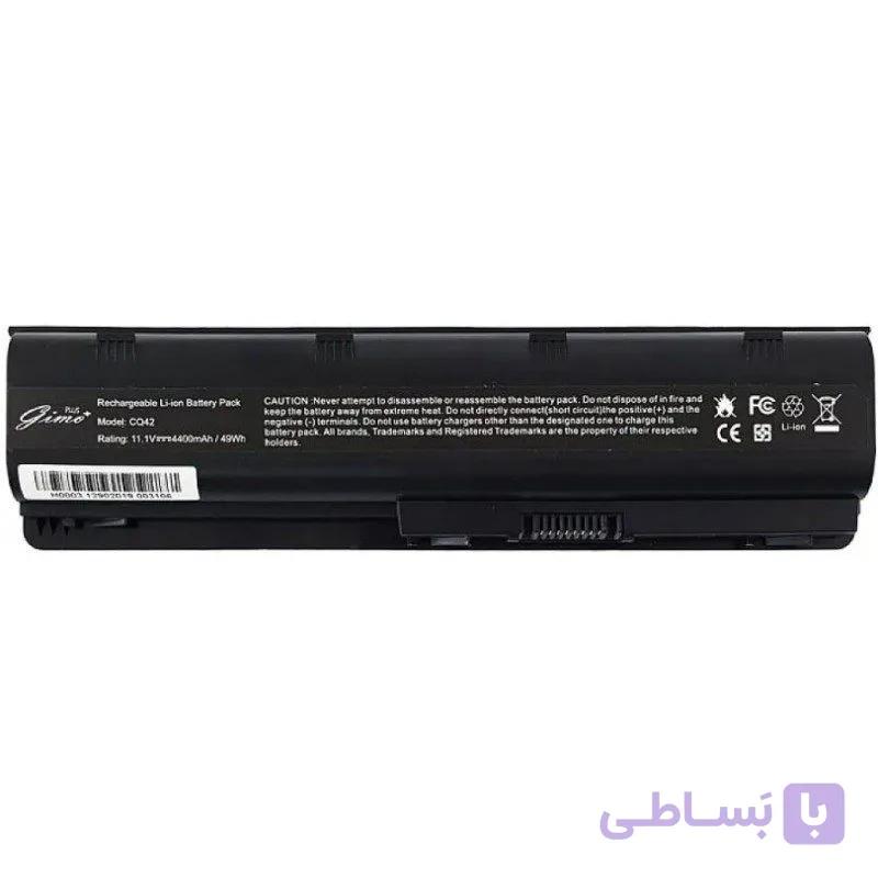 باتری لپ تاپ اچ پی Pavilion DM4-G62-G6_Compaq CQ42_9Cell Gimo مشکی-6600 میلی آمپر ساعت — تصویر 1