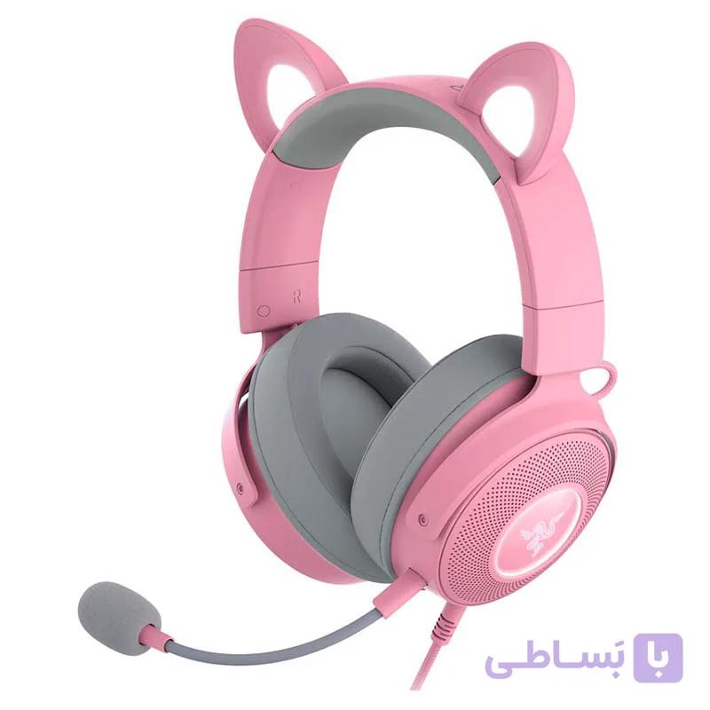 هدست مخصوص بازی ریزر مدل Razer Kraken Kitty V2 Pro — تصویر 1
