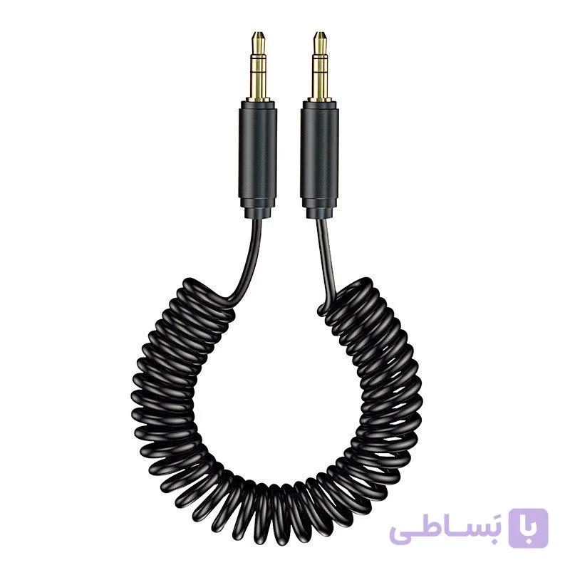 کابل صدا 1.2 متری 1 به 1 فنری کی نت مدل Knet K-CSAUXS12