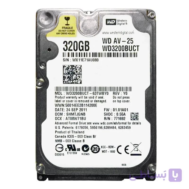 هارد دیسک لپ تاپ WD مدل WD3200BUCT ظرفیت 320 گیگابایت — تصویر 1