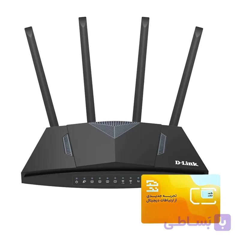 مودم روتر بی سیم 4G دی لینک مدل DWR-M960 به همراه سیم کارت تک نت با بسته 90 گیگ سه ماهه — تصویر 1