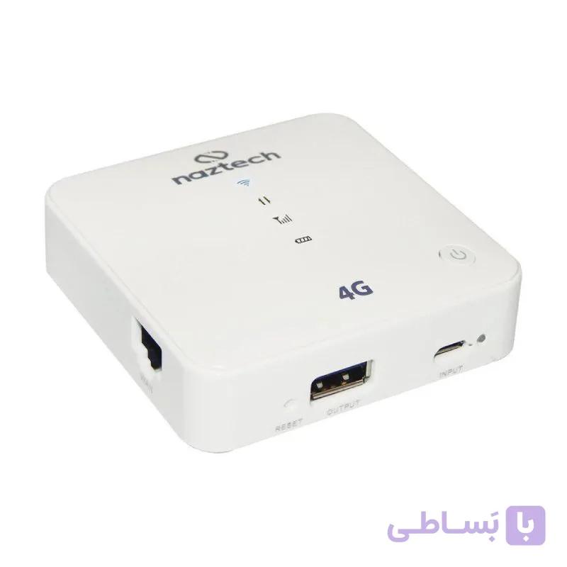 مودم پاوربانک 4G قابل حمل نزتک مدل NZT-9930 با قابلیت کابل شبکه — تصویر 1