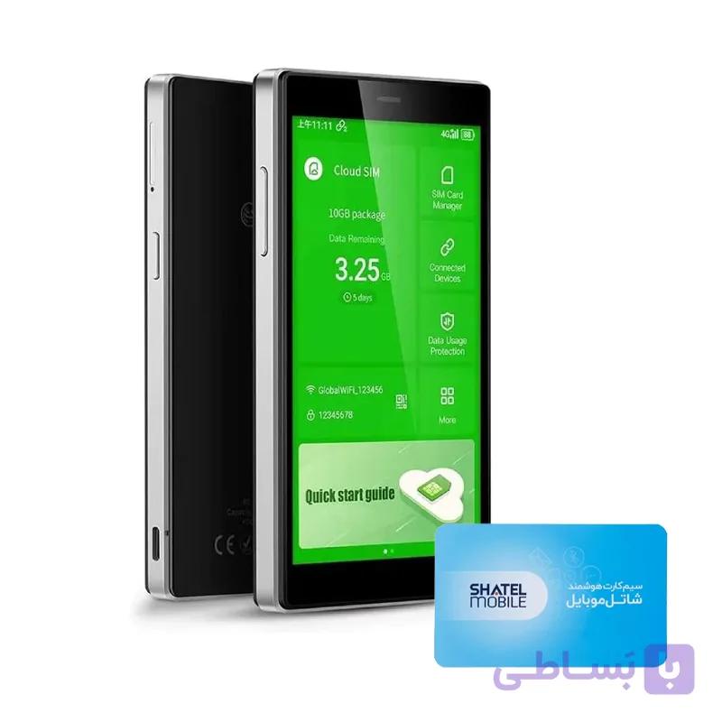 مودم 2G/3G/4G قابل حمل Cloud Air مدل Air-WiFi Data Terminal به همراه سیم کارت فن آوا 90 گیگ شش ماهه — تصویر 1