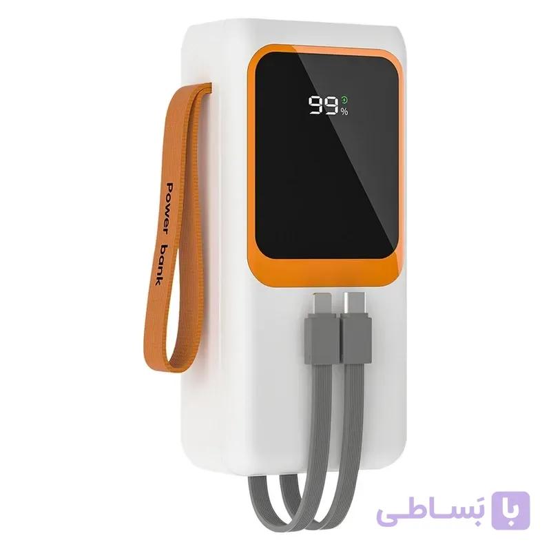 پاوربانک پی زد ایکس مدل V28 Fast Charge 22.5W Cabled ظرفیت 30000 میلی آمپر ساعت — تصویر 1