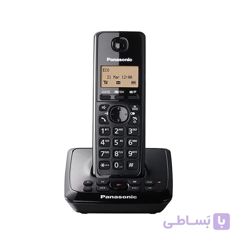 تلفن بی‌سیم پاناسونیک مدل KX-TG2721 مشکی دو گوشی