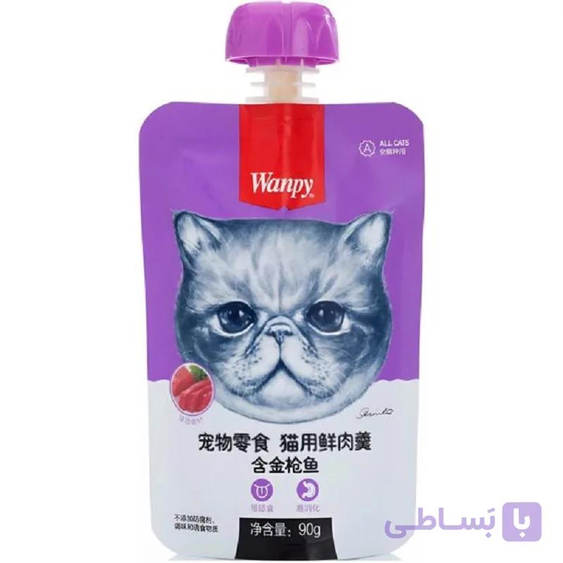 پودینگ گربه ونپی با طعم اردک و کدو 90 گرم Wanpy Pudding — تصویر 1