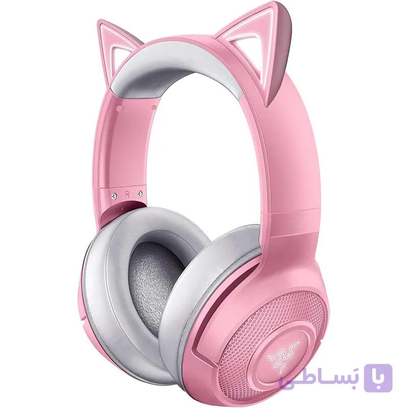 هدست بی سیم ریزر مدل Razer Kraken BT Kitty Edition Quartz — تصویر 1