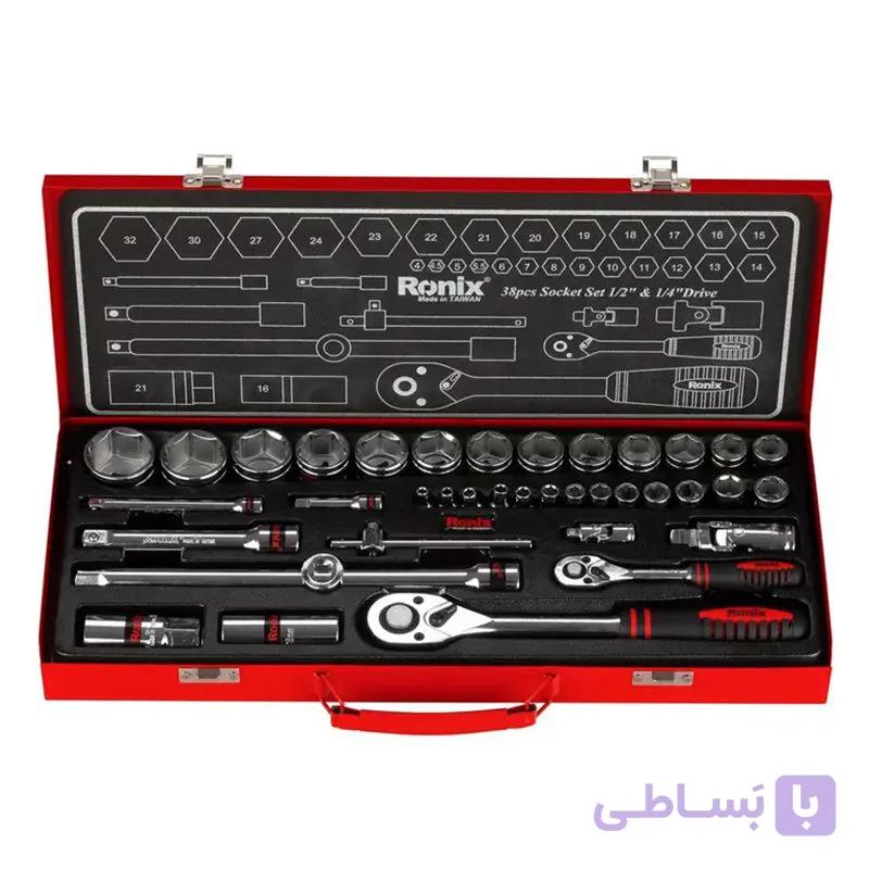 جعبه بکس 38 پارچه رونیکس مدل RH-2638 — تصویر 1