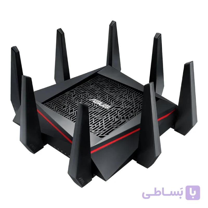 روتر حرفه ای گیمینگ بی‌ سیم سه باند ایسوس مدل ASUS RT-AC5300 — تصویر 1