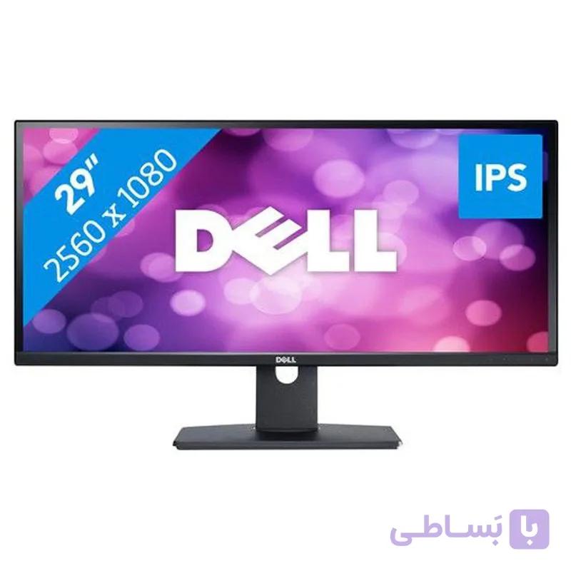 مانیتور 29 اینچی دل مدل Dell U2913WM، رزولوشن Full HD و نور پس‌زمینه LED، دارای یک عدد DVI، یک عدد VGA، یک عدد HDMI، یک عدد DisplayPort، چهار عدد DisplayPort،  با نسبت تصویر 21:9 — تصویر 1