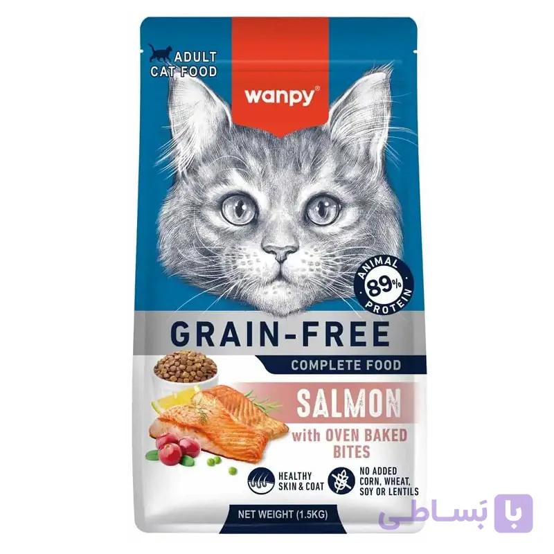 غذای خشک گربه ونپی با طعم ماهی تن 1 کیلوگرم Wanpy Food — تصویر 1