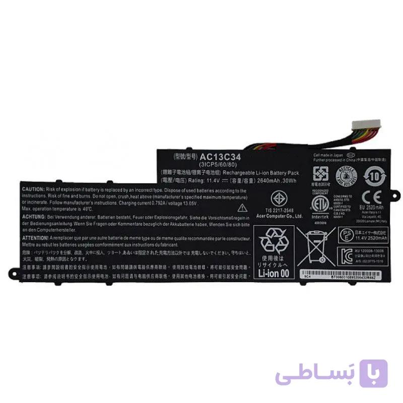 باتری لپ تاپ ایسر Aspire V5-122_AC13C34 داخلی-اورجینال — تصویر 1