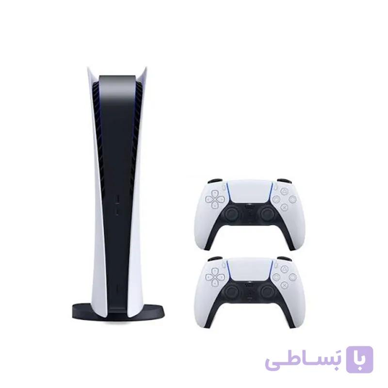 کنسول بازی دو دسته سونی مدل PlayStation 5 Digital Fat همراه بازی — تصویر 1
