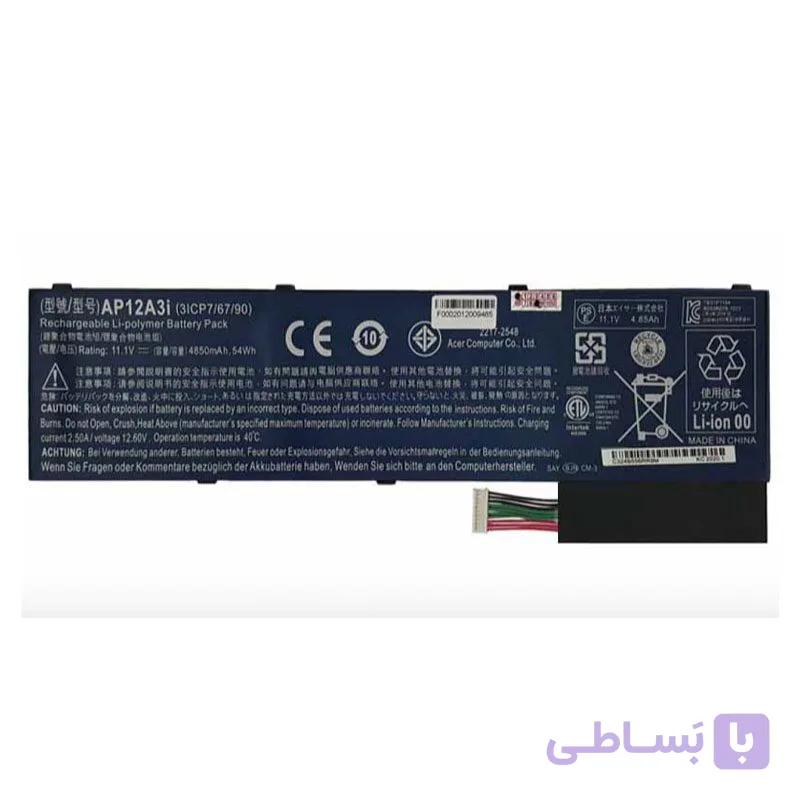 باتری لپ تاپ ایسر Aspire M3-M5_AP12A3I داخلی اورجینال — تصویر 1