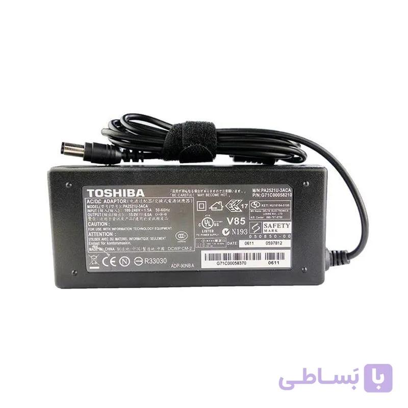 شارژر لپ تاپ 15 ولت 6 آمپر برند توشیبا مدل PA2521U-3ACA — تصویر 1