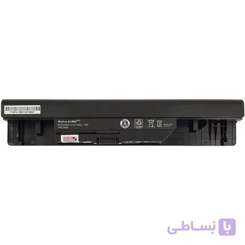 باتری لپ تاپ دل Inspiron 1564-1764-1464-6Cell Gimo Plus مشکی-49 وات ساعت — تصویر 1