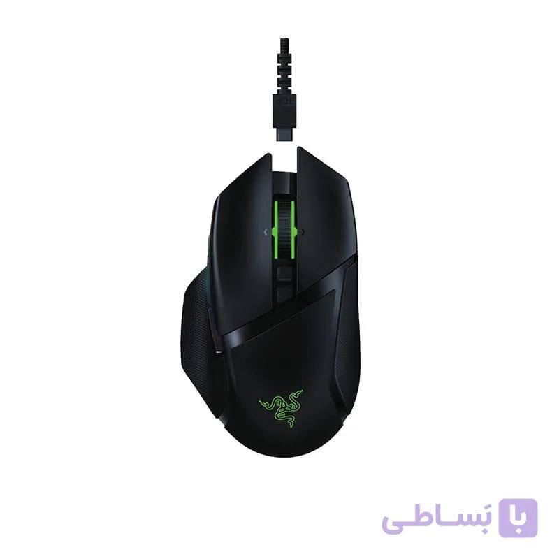 ماوس بی سیم مخصوص بازی ریزر مدل Razer Basilisk Ultimate به همراه پایه شارژر — تصویر 1