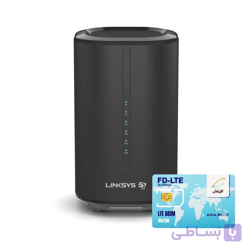 مودم روتر گیمینگ 4G/5G لینک‌سیس مدل FGW3000 5G Wi-Fi 6 به همراه سیم کارت همراه اول 3 گیگ سه ماهه — تصویر 1