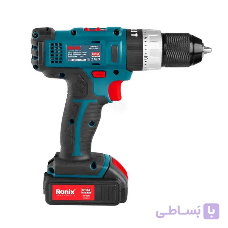 کیت پیچ گوشتی چکشی شارژی رونیکس مدل 8616k — تصویر 1