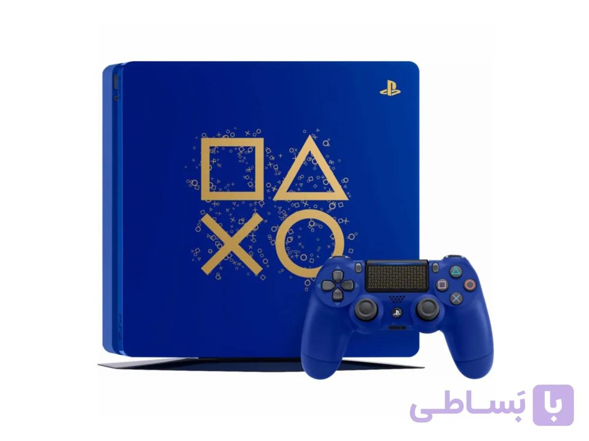کنسول بازی سونی مدل PlayStation 4 Slim Limited Edition Console Call of Duty WWII Bundle ظرفیت 1 ترابایت – استوک — تصویر 1