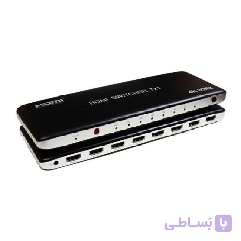 سوئیچ 7 پورت HDMI 2.0 کی نت مدل Knet K-SWHD2007