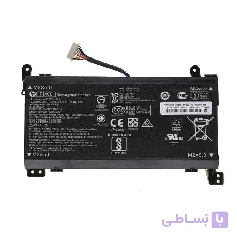 باتری لپ تاپ اچ پی مدل Omen 17-AN_FM08 داخلی 16 پین-اورجینال — تصویر 1
